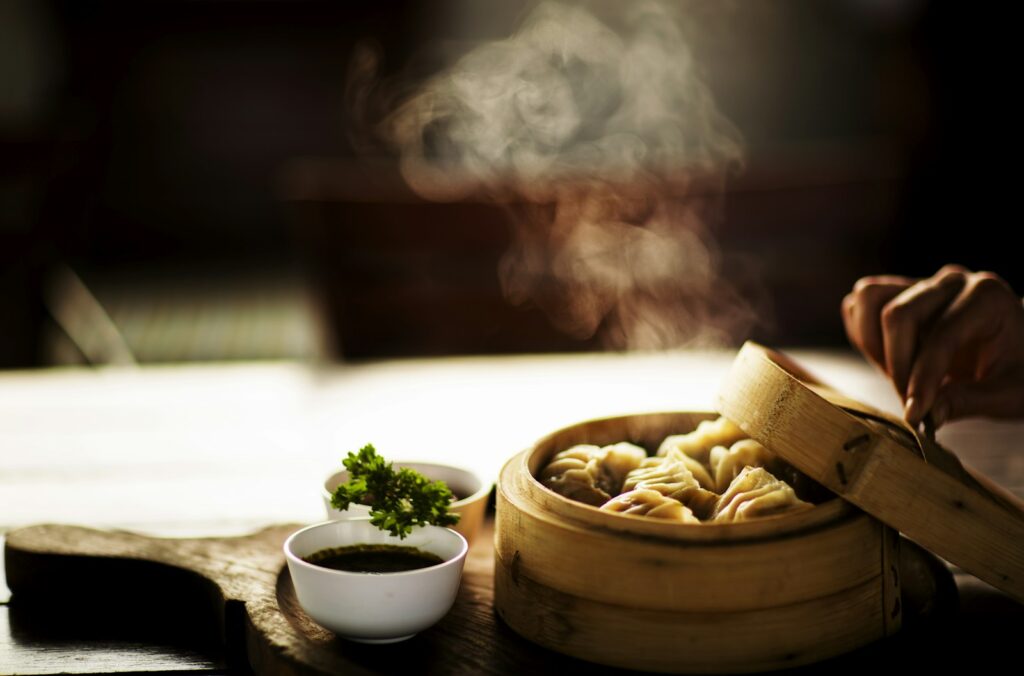 Steamed dumplings
